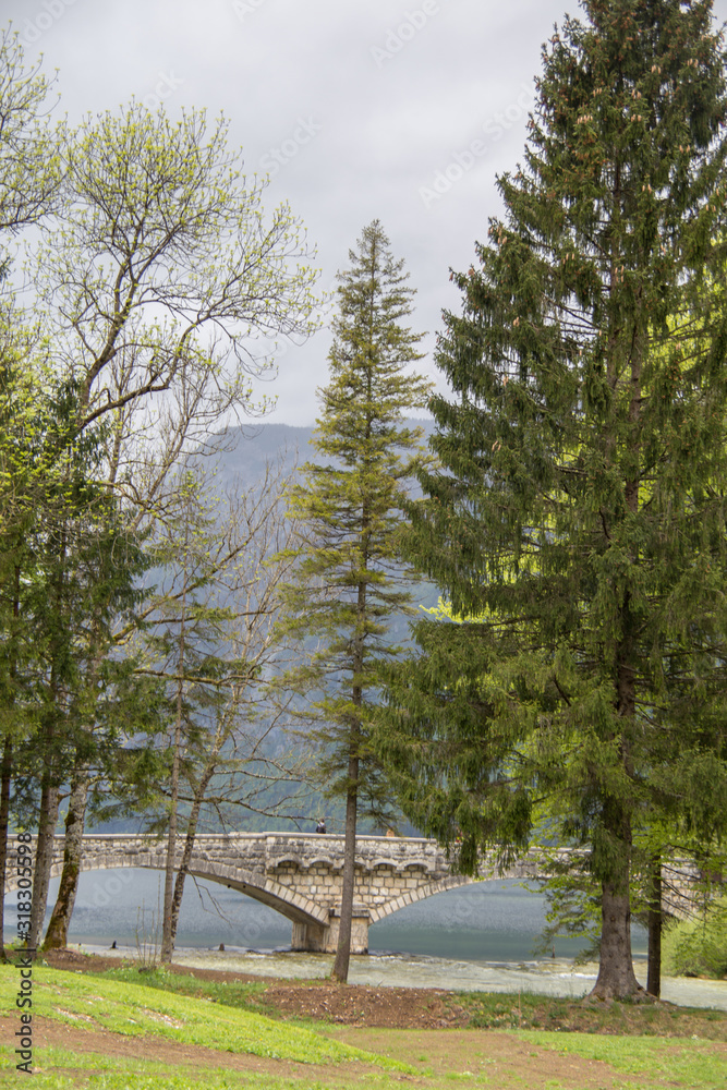Beautiful landscape. Bohinj lake, Slovenia Beautiful landscape. Bohinj lake, Slovenia