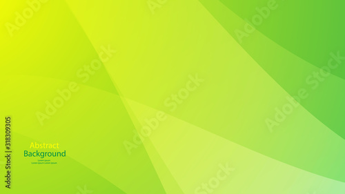 Green tone color and Yellow color background abstract art vector © hOw_J