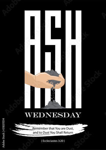 Ash Wednesday Large Text
