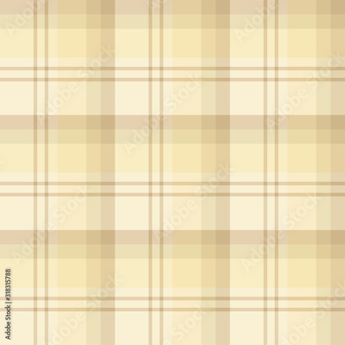 Seamless pattern in gentle beige colors for plaid, fabric, textile, clothes, tablecloth and other things. Vector image.