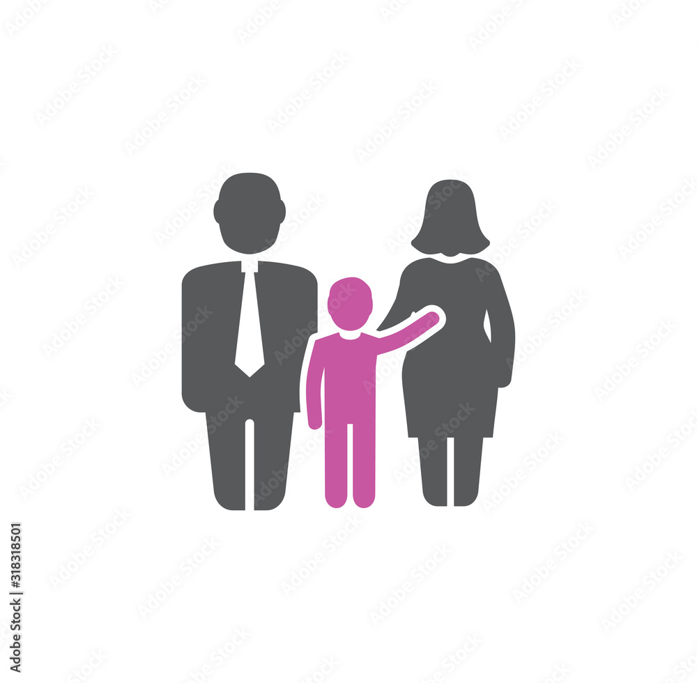 Family related icon on background for graphic and web design. Creative illustration concept symbol for web or mobile app Family related icon on background for graphic and web design. Creative illustration concept symbol for web or mobile app