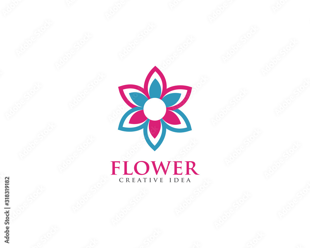 Flower Logo Design Vector Flower Logo Design Vector