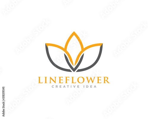 Fototapeta Naklejka Na Ścianę i Meble -  Flower Logo Design Vector