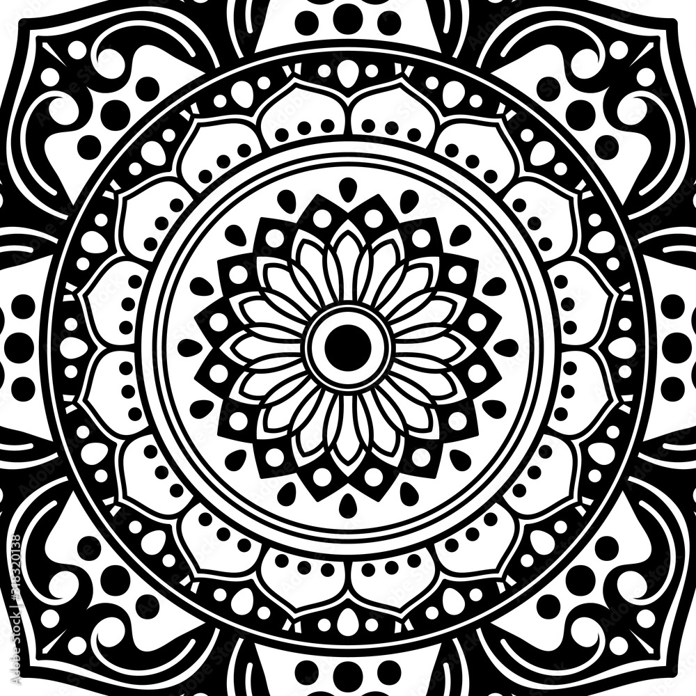 Ethnic Mandala Ornament. Arabic, Pakistan, Moroccan, Turkish, Indian, Spain motifs Ethnic Mandala Ornament. Arabic, Pakistan, Moroccan, Turkish, Indian, Spain motifs