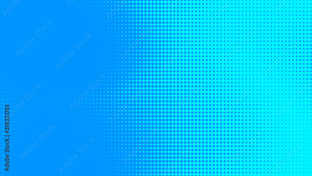 Dots halftone blue color pattern gradient texture with technology digital background. Dots pop art comics with summer background. Dots halftone blue color pattern gradient texture with technology digital background. Dots pop art comics with summer background.
