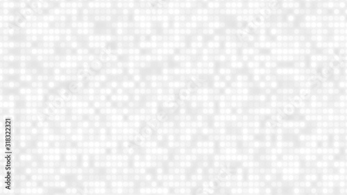 Dot white gray pattern gradient texture background. Abstract technology big data digital background. 3d rendering.