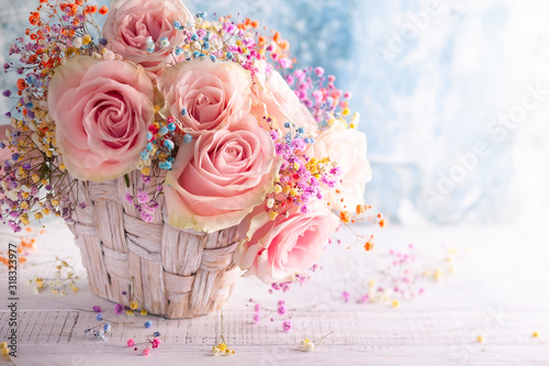 Beautiful pink roses