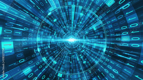 Data channel shuttle.Data vortex.Big data.Data flow.