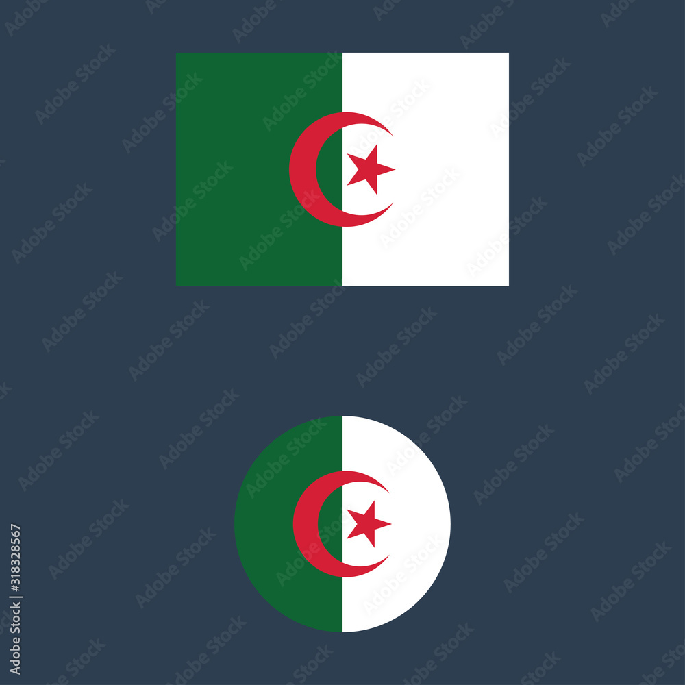 vector illustration of Algeria flag sign symbol vector illustration of Algeria flag sign symbol