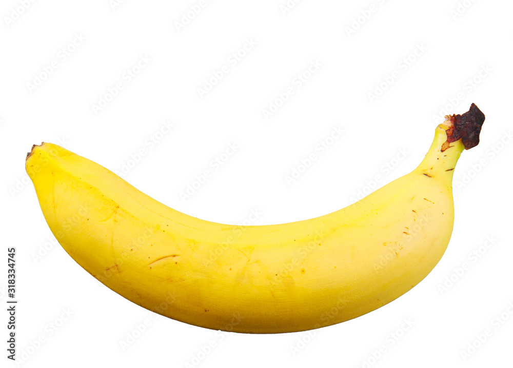 Image Of Banana Against White Background