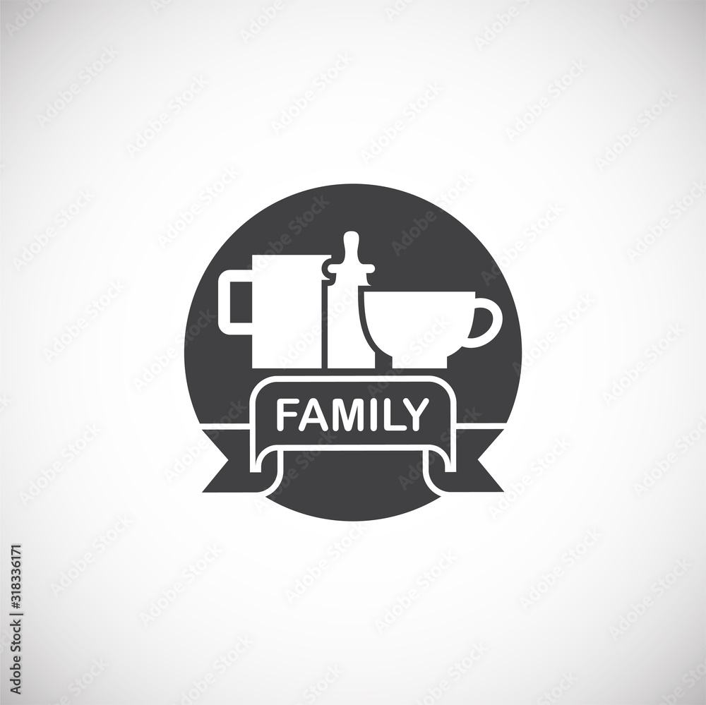 Family related icon on background for graphic and web design. Creative illustration concept symbol for web or mobile app Family related icon on background for graphic and web design. Creative illustration concept symbol for web or mobile app