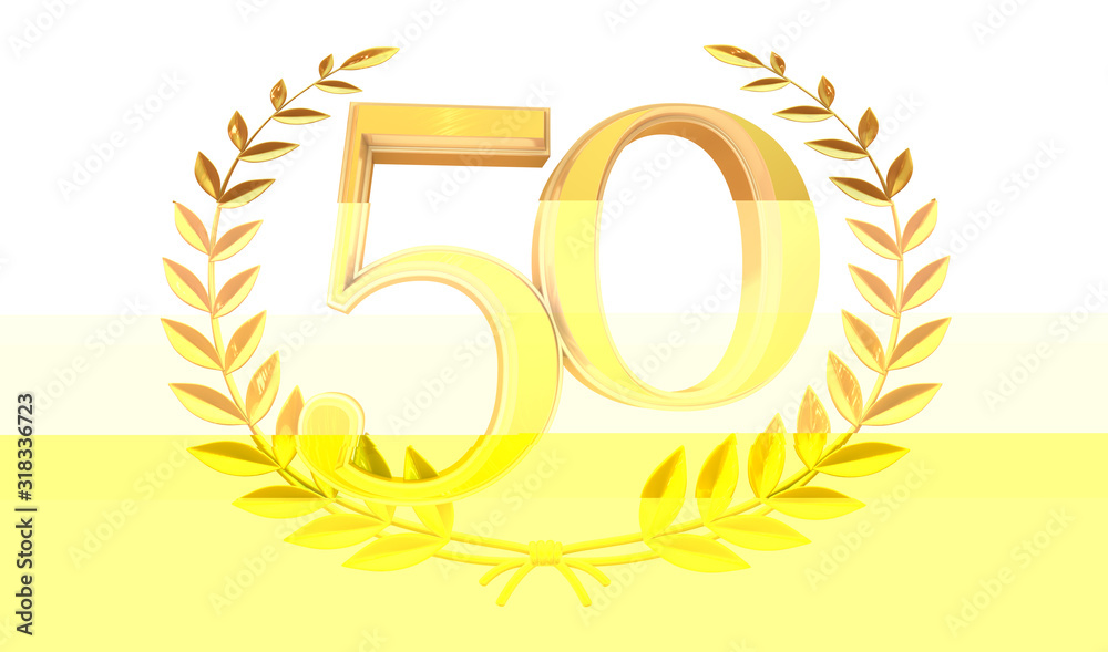 50 Digital number Years Anniversary 3d background. 50 Digital number Years Anniversary 3d background.