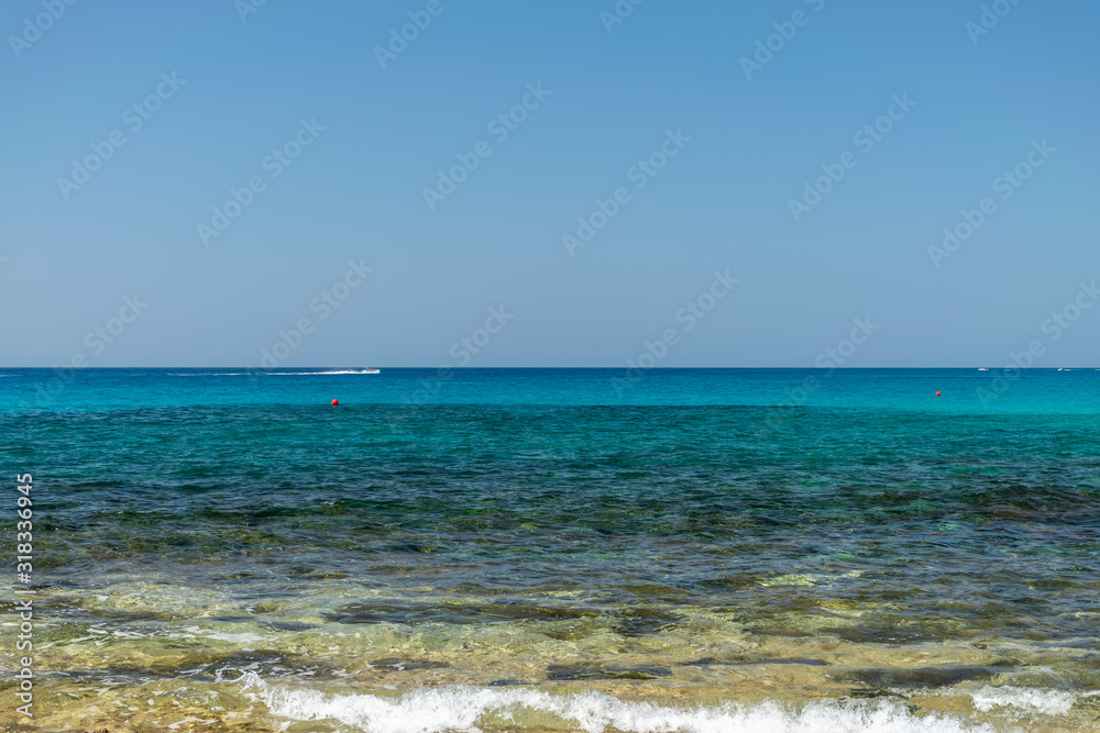 One of the most poplar beaches on the island of Cyprus is Nissi Beach. One of the most poplar beaches on the island of Cyprus is Nissi Beach.
