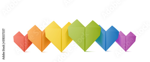 LGBT Hearts Template