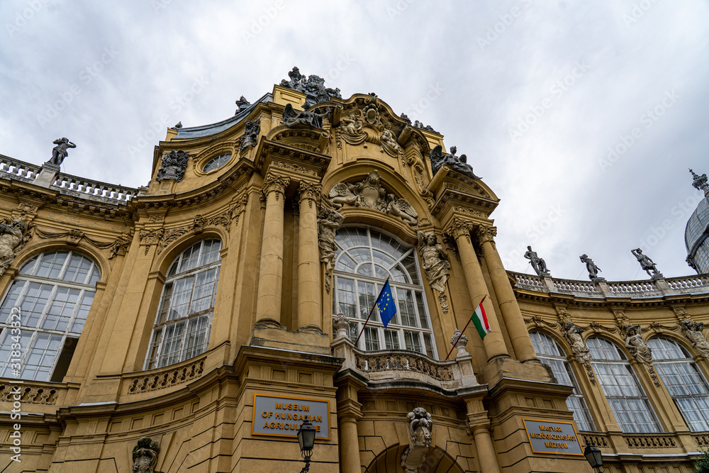 Vajdahunyad Castle in Budapest, Hungary.