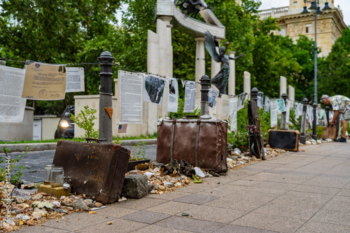 Photography Memorial to the victims of the German occupation in Budapest, Hungary