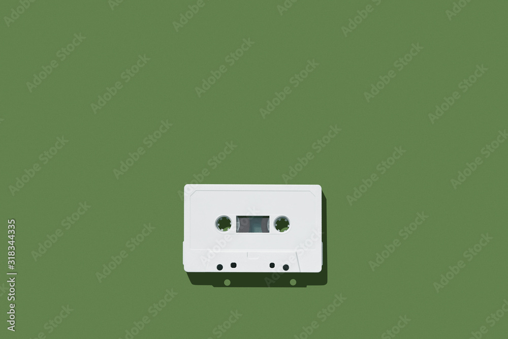 Audio cassette on colored background. Audio cassette tape. Vintage disco poster. Audio cassette on colored background. Audio cassette tape. Vintage disco poster.