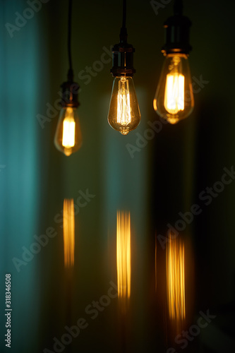 Edison Lampe vintage retro senkrecht © Frank
