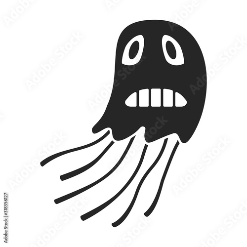 Bacteria of virus vector icon.Black,simple vector icon isolated on white background bacteria of virus .