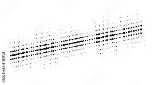 Halftone dotted audio equal...