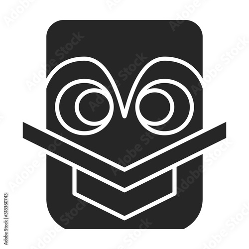 Totem vector icon.Black vector icon isolated on white background totem.