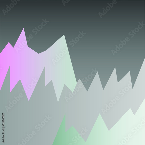 Sharp cliffs on a cold dark night