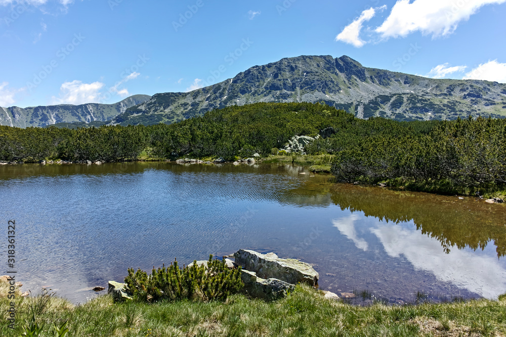 Fototapeta premium Small lakes near The Fish Lakes (Ribni Ezera), Rila mountain