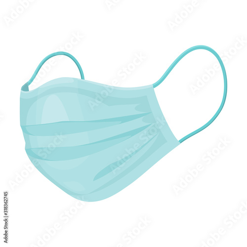 Tableau sur toile Medical mask vector icon