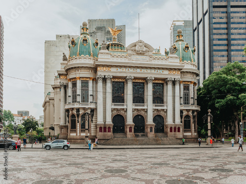 The Theatro Municipal (Municipal Theatre) is an opera house in the Centro district of Rio de Janeiro, Brazil photo