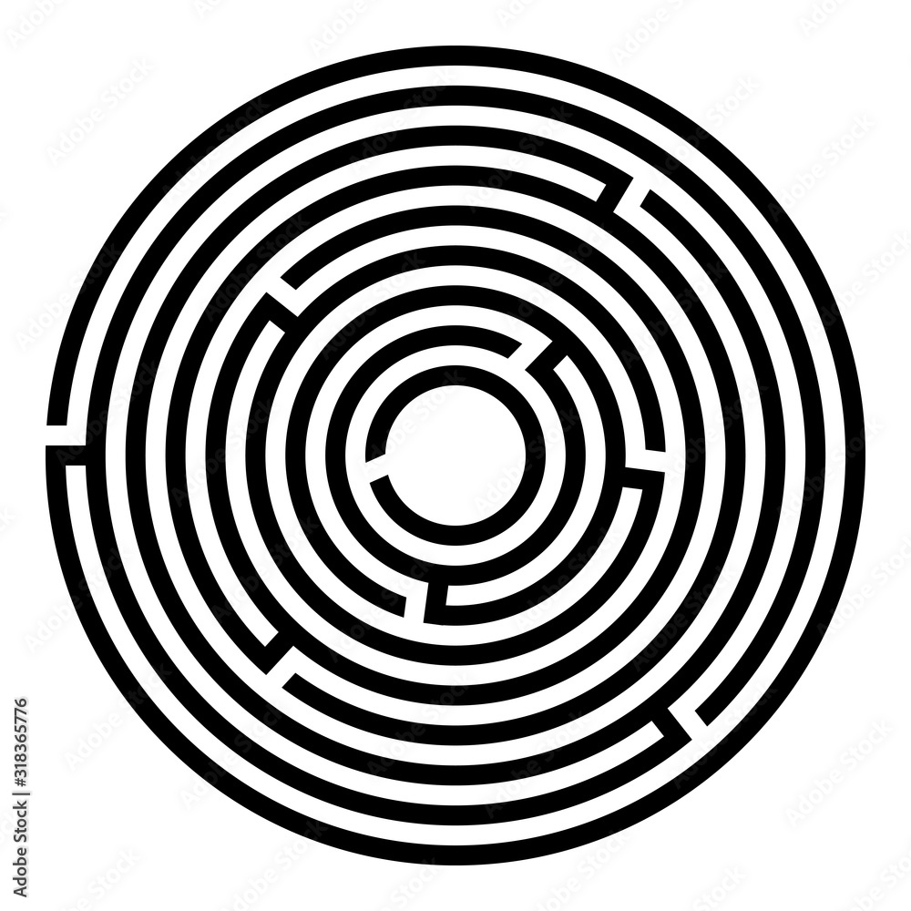 Abstract maze labyrinth with entry and exit. Vector labyrinth illustration EPS 10 Abstract maze labyrinth with entry and exit. Vector labyrinth illustration EPS 10