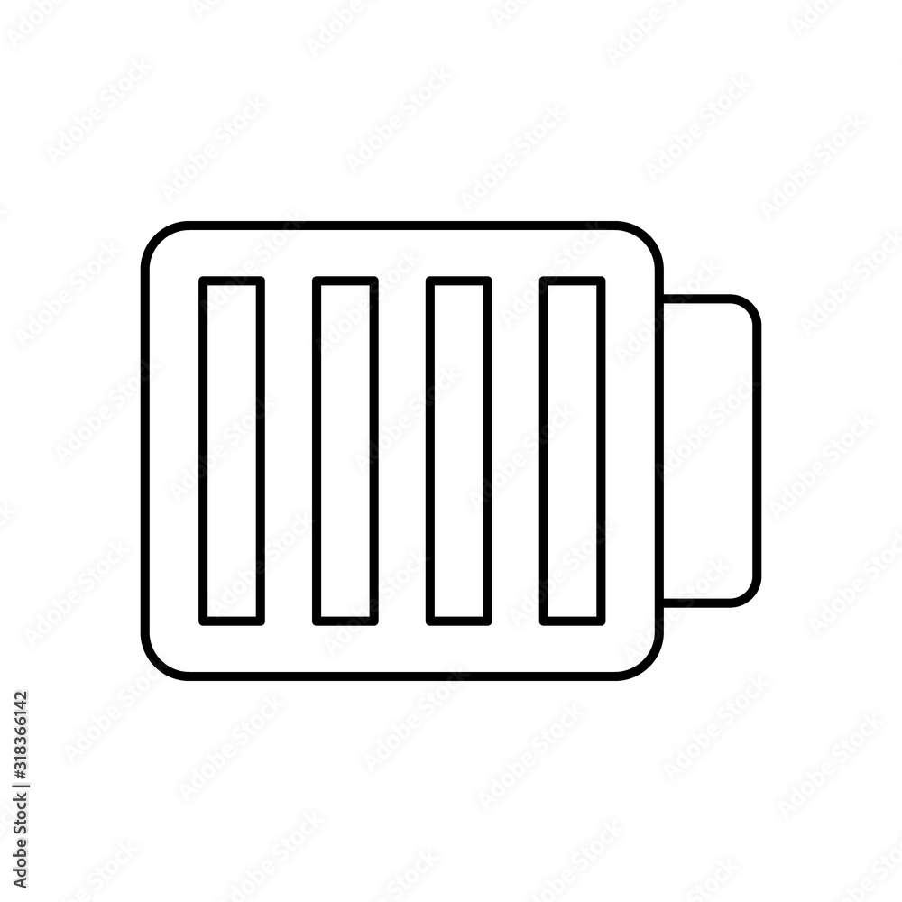 Battery, energy icon. Simple line, outline vector electro power icons for ui and ux, website or mobile application Battery, energy icon. Simple line, outline vector electro power icons for ui and ux, website or mobile application