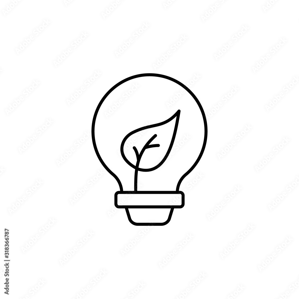 Light bulb, energy icon. Simple line, outline vector electro power icons for ui and ux, website or mobile application Light bulb, energy icon. Simple line, outline vector electro power icons for ui and ux, website or mobile application