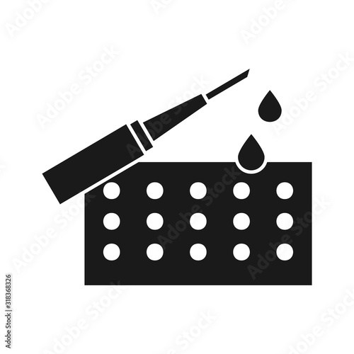 Blood, clinic, test icon. Simple hematology icons for ui and ux, website or mobile application