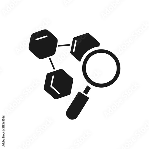 Search, test icon. Simple hematology icons for ui and ux, website or mobile application