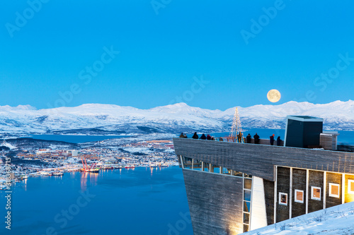 Valokuva View on Tromso from Tromso City View Point, Norway, Tromso At Winter Time, Chris