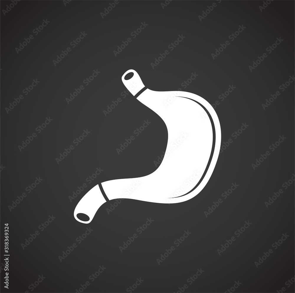 Obraz premium Human organ related icon on background for graphic and web design. Creative illustration concept symbol for web or mobile app