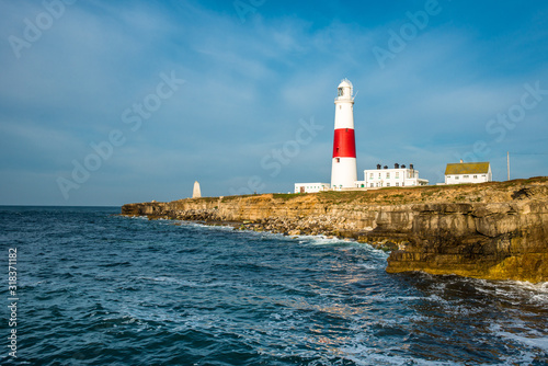 The lighthouse at Portland Bill on the Isle of Portland near Weymouth on Dorset's Jurassic Coast. England. UK. © Andrew