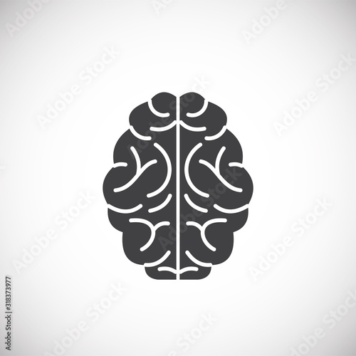 Human organ related icon on background for graphic and web design. Creative illustration concept symbol for web or mobile app