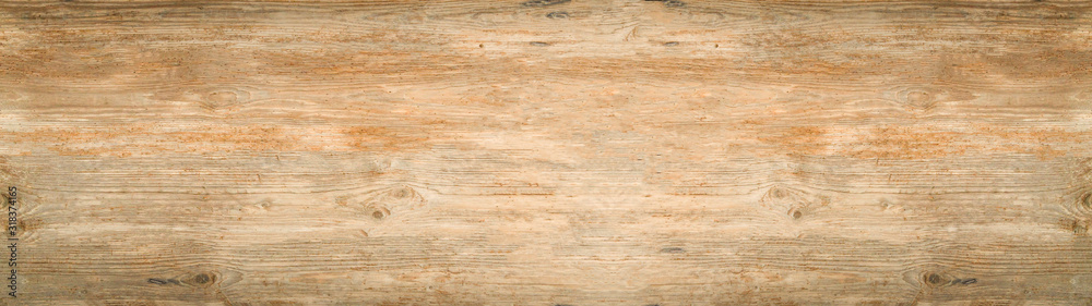 old brown rustic light bright wooden texture - wood background panorama banner long - obrazy, fototapety, plakaty 