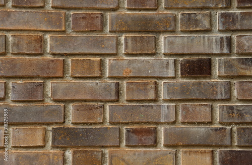 brown stained bricks