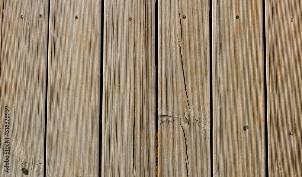 Naklejka premium wooden planks with screws