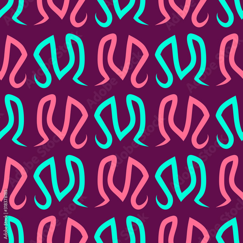 Seamless pattern with bright geometric elements.