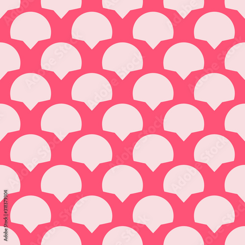 Monochrome seamless pattern with geometric elements.