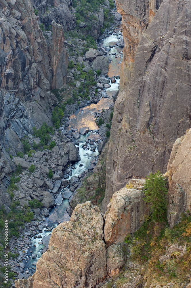 Landscape of the Black Canyon of the Gunnison National Park, Colorado, USA