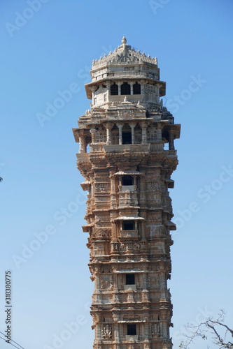 Stambh tower from 15th century, dedicated to Vishnu photo