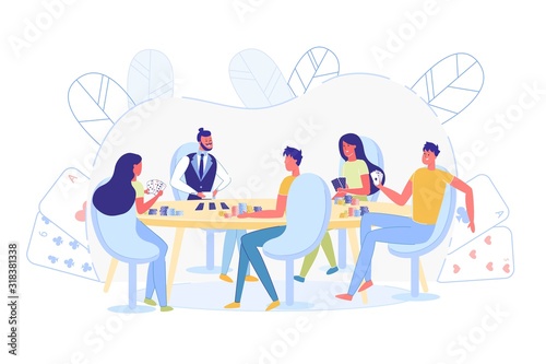 Informational Banner, Meeting Friends Casino Game.