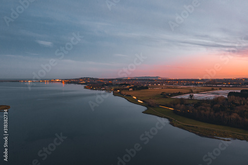 A Beautiful Sunset Over Malahide Village.