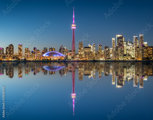 Canvas Print Toronto skyline at the morning