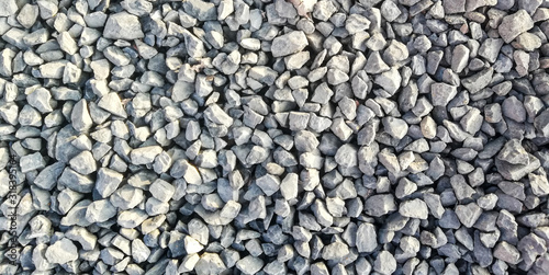 texture of gravel stones on ground