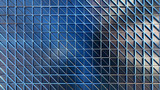 metal background pattern stell grid blue industrial 3D illustration